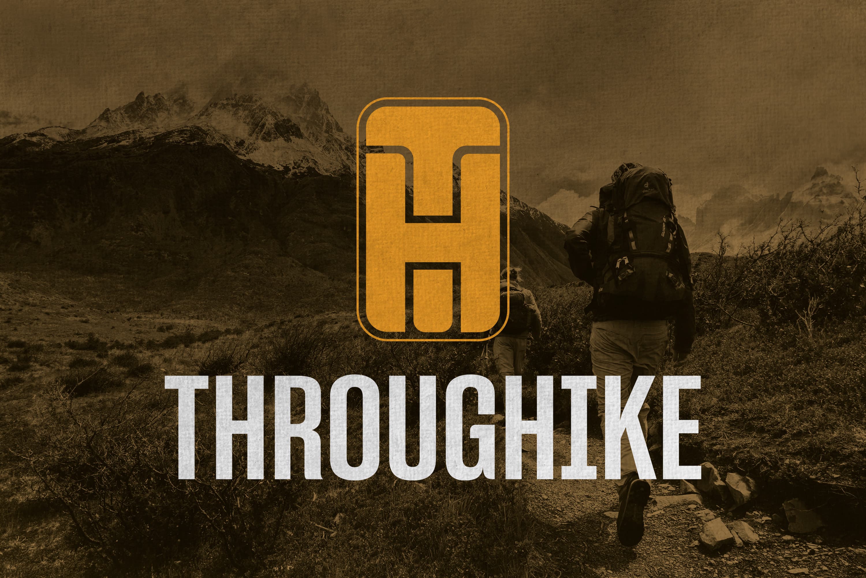 Throughike logo advertisement design