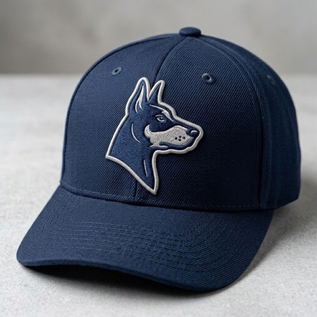 Embroidered logo applied to a baseball hat for Logo Design & Branding in Marion, IL